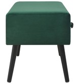 vidaXL Salontafel 80x40x46 cm fluweel groen