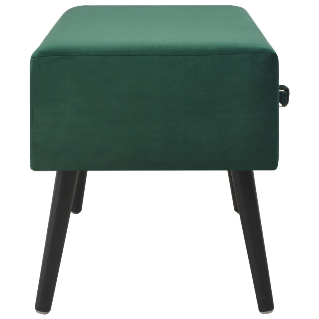 vidaXL Salontafel 80x40x46 cm fluweel groen