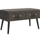 VidaXL Salontafel 80x40x46 cm fluweel grijs