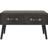 VidaXL Salontafel 80x40x46 cm fluweel grijs