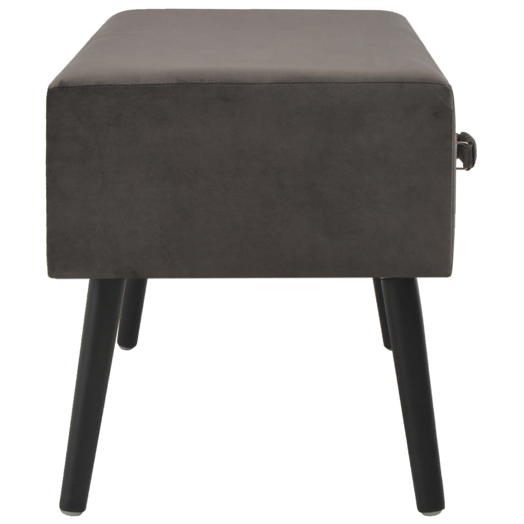 VidaXL Salontafel 80x40x46 cm fluweel grijs