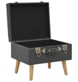 VidaXL Opbergkruk 40 cm stof donkergrijs