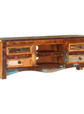 VidaXL Tv-meubel 120x30x40 cm massief gerecycled hout