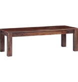 VidaXL Salontafel 110x50x35 cm massief sheeshamhout grijs