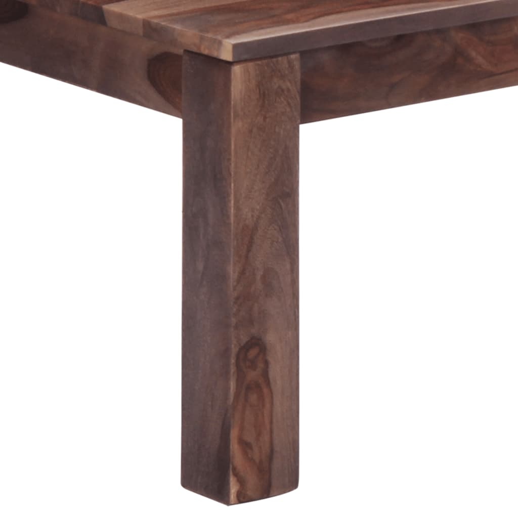 VidaXL Salontafel 110x50x35 cm massief sheeshamhout grijs