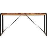 VidaXL Eettafel 140x70x75 cm massief sheeshamhout