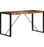VidaXL Eettafel 140x70x75 cm massief sheeshamhout
