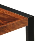 vidaXL Eettafel 140x70x75 cm massief sheeshamhout