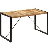 vidaXL Eettafel 140x70x75 cm massief mangohout