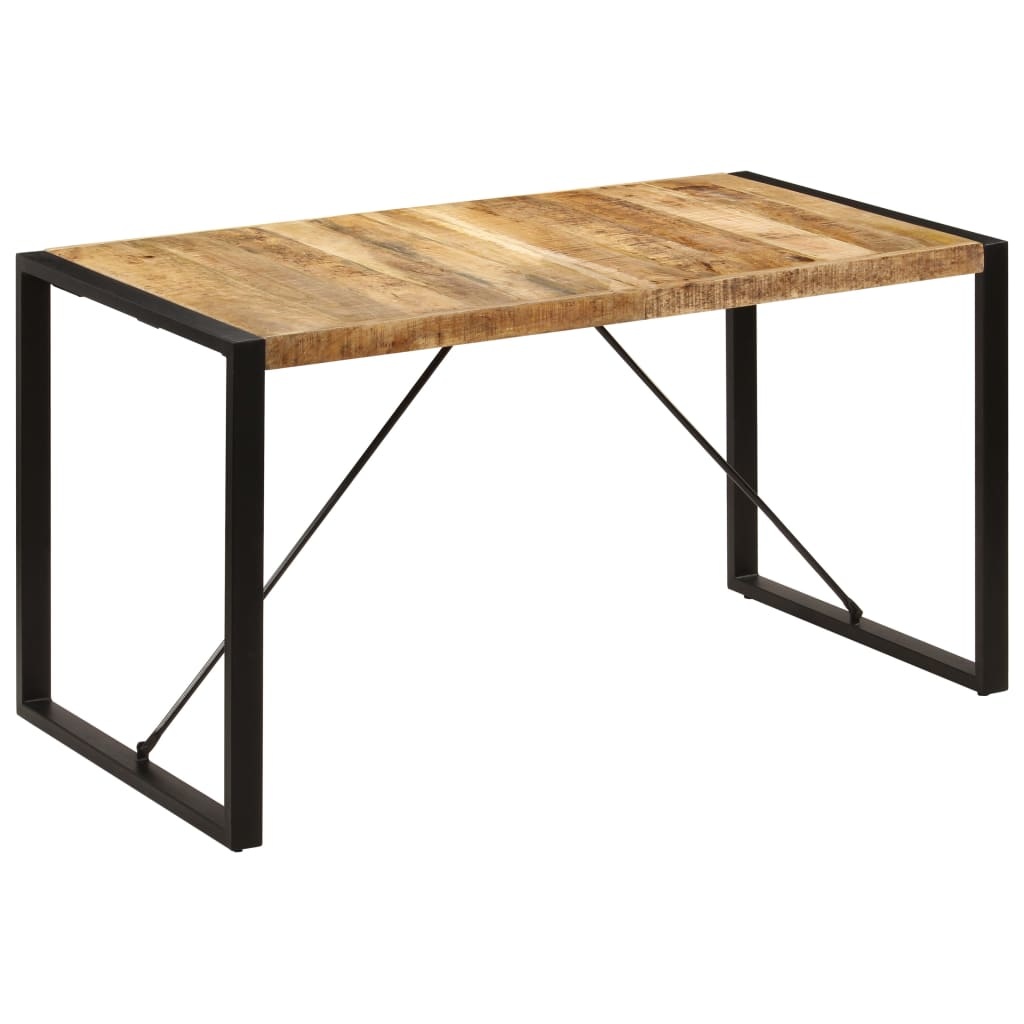 vidaXL Eettafel 140x70x75 cm massief mangohout