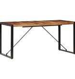 vidaXL Eettafel 160x80x75 cm massief sheeshamhout