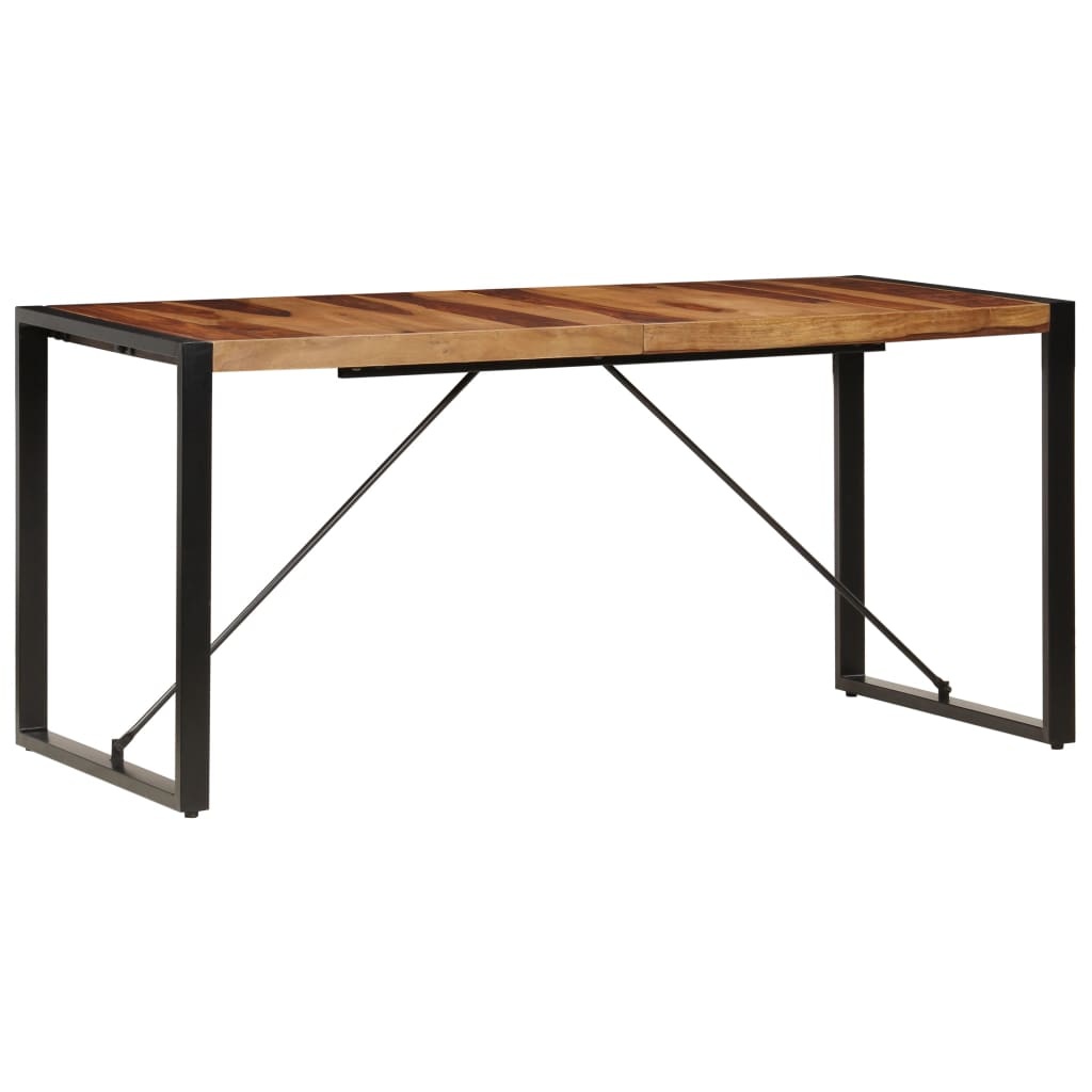 VidaXL Eettafel 160x80x75 cm massief sheeshamhout