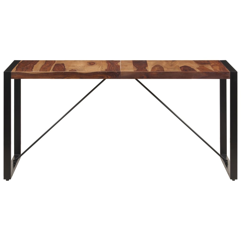 VidaXL Eettafel 160x80x75 cm massief sheeshamhout
