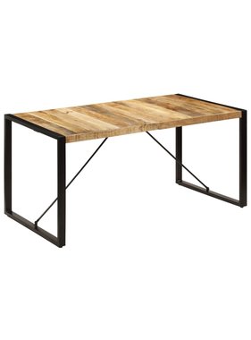 vidaXL Eettafel 160x80x75 cm massief mangohout