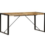 vidaXL Eettafel 160x80x75 cm massief mangohout