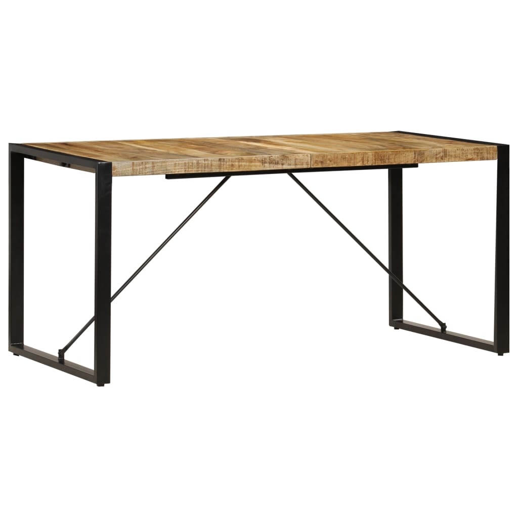 vidaXL Eettafel 160x80x75 cm massief mangohout