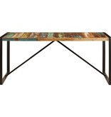 vidaXL Eettafel 180x90x75 cm massief gerecycled hout