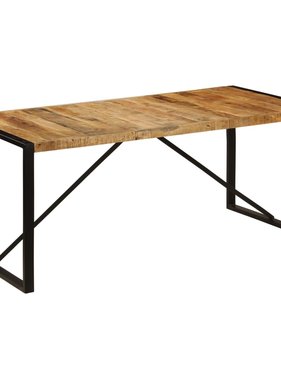 VidaXL Eettafel 180x90x75 cm massief mangohout