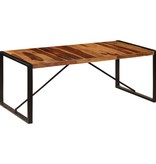 vidaXL Eettafel 200x100x75 cm massief sheeshamhout