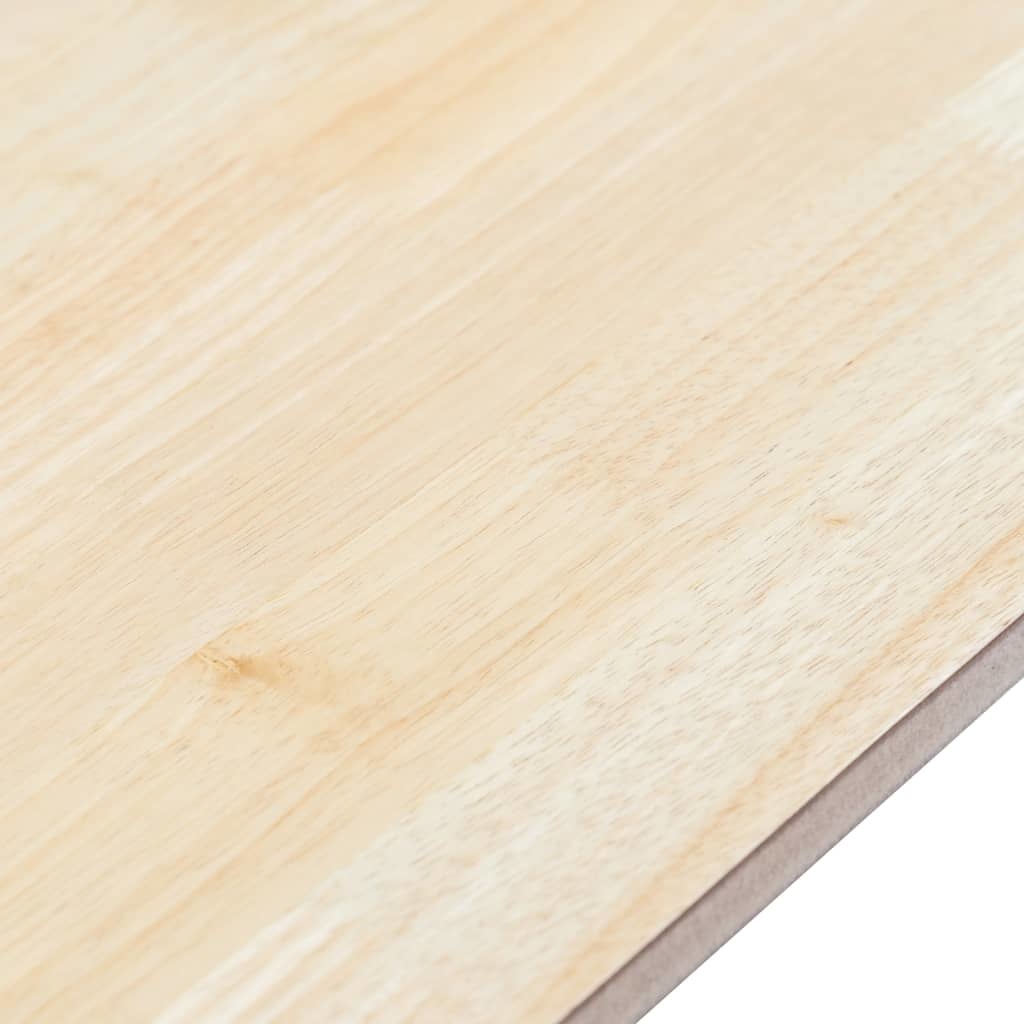 VidaXL Eettafel 114x71x75 cm massief rubberwood wit en bruin