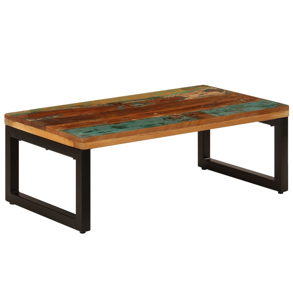 VidaXL Salontafel 100x50x35 cm massief gerecycled hout en staal