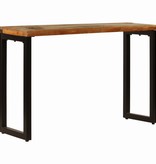 VidaXL Wandtafel 120x35x76 cm massief gerecycled hout en staal
