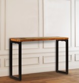 VidaXL Wandtafel 120x35x76 cm massief gerecycled hout en staal