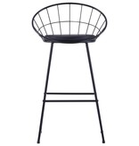 VidaXL Barstoelen 2 st kunstleer zwart