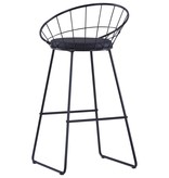 VidaXL Barstoelen 2 st kunstleer zwart