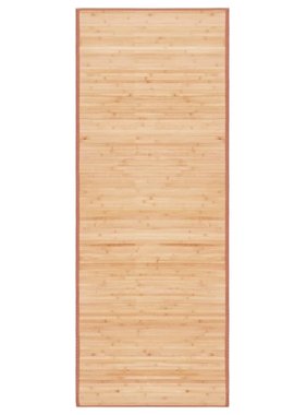 vidaXL Tapijt 80x200 cm bamboe bruin