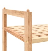 VidaXL Schoenenrek 69x26x81 cm massief walnotenhout