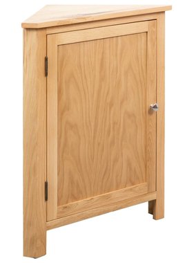 VidaXL Hoekkast 59x36x80 cm massief eikenhout