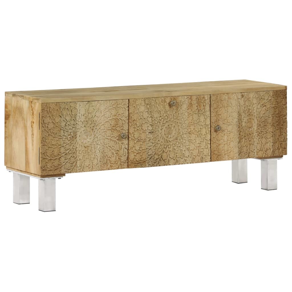 vidaXL Tv-meubel 118x30x45 cm massief mangohout