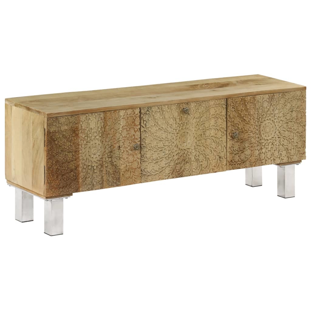 vidaXL Tv-meubel 118x30x45 cm massief mangohout