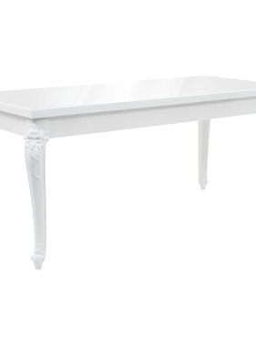 vidaXL Eettafel 179x89x81 cm hoogglans wit