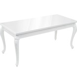 VidaXL Eettafel 179x89x81 cm hoogglans wit