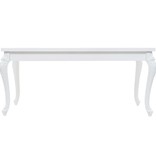 vidaXL Eettafel 179x89x81 cm hoogglans wit