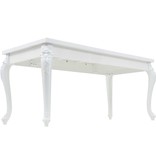 VidaXL Eettafel 179x89x81 cm hoogglans wit