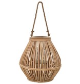 vidaXL Lantaarnhouder hangend wicker naturel