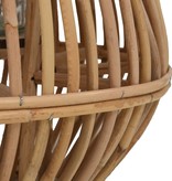 vidaXL Lantaarnhouder hangend wicker naturel