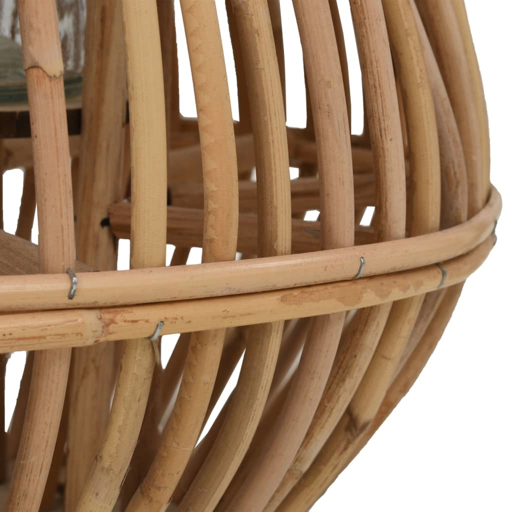 vidaXL Lantaarnhouder hangend wicker naturel