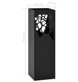 VidaXL Parapluhouder stenen staal zwart