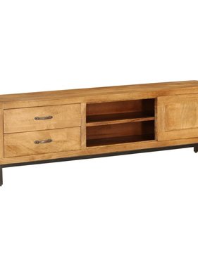 VidaXL Tv-meubel 140x30x40 cm massief mangohout