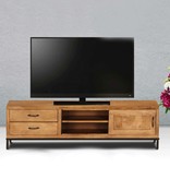 vidaXL Tv-meubel 140x30x40 cm massief mangohout