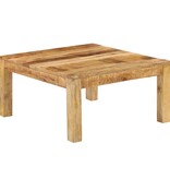 vidaXL Salontafel 80x80x40 cm massief mangohout