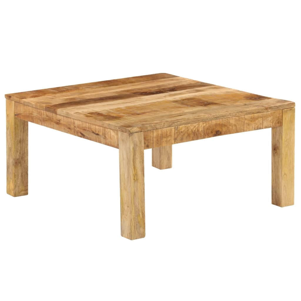 vidaXL Salontafel 80x80x40 cm massief mangohout