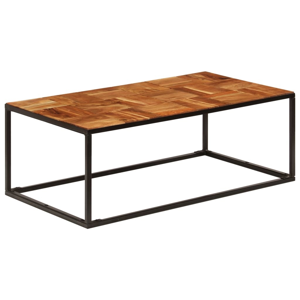 VidaXL Salontafel 110x40x60 cm massief acaciahout en staal