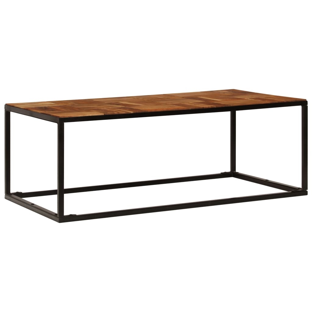 VidaXL Salontafel 110x40x60 cm massief acaciahout en staal