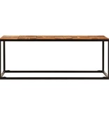 VidaXL Salontafel 110x40x60 cm massief acaciahout en staal