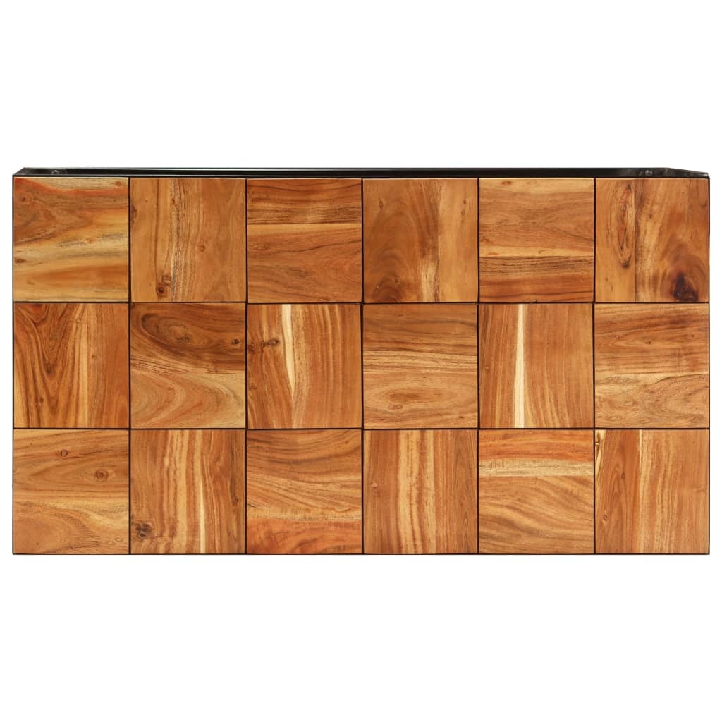 VidaXL Salontafel 110x40x60 cm massief acaciahout en staal